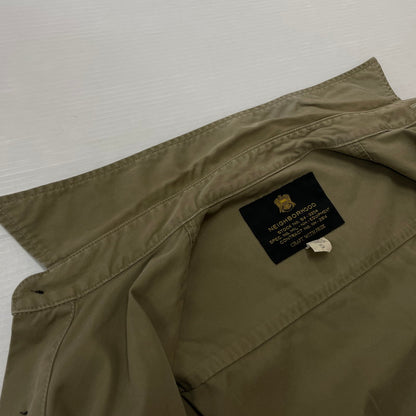【中古品】【メンズ】 NEIGHBORHOOD ネイバーフッド OFFICER C-SHIRT L/S 151ICNH-SHM01 オフィサー ロングスリーブシャツ 長袖トップス 142-260806-ss-09-tei サイズ：S カラー：ベージュ 万代Net店