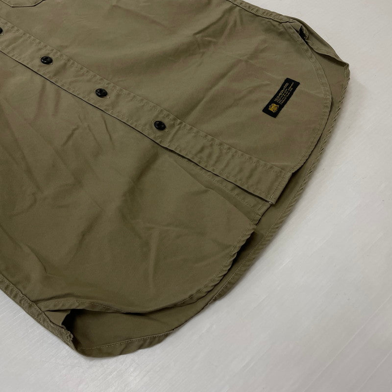 【中古品】【メンズ】 NEIGHBORHOOD ネイバーフッド OFFICER C-SHIRT L/S 151ICNH-SHM01 オフィサー ロングスリーブシャツ 長袖トップス 142-260806-ss-09-tei サイズ：S カラー：ベージュ 万代Net店