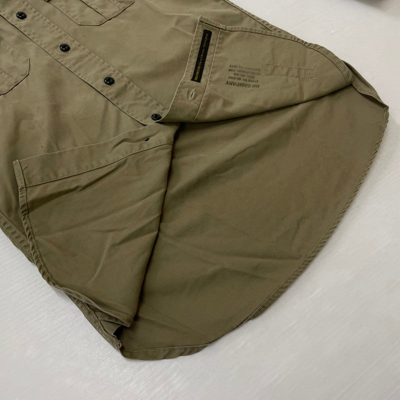 【中古品】【メンズ】 NEIGHBORHOOD ネイバーフッド OFFICER C-SHIRT L/S 151ICNH-SHM01 オフィサー ロングスリーブシャツ 長袖トップス 142-260806-ss-09-tei サイズ：S カラー：ベージュ 万代Net店
