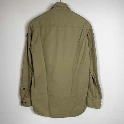 【中古品】【メンズ】 NEIGHBORHOOD ネイバーフッド OFFICER C-SHIRT L/S 151ICNH-SHM01 オフィサー ロングスリーブシャツ 長袖トップス 142-260806-ss-09-tei サイズ：S カラー：ベージュ 万代Net店
