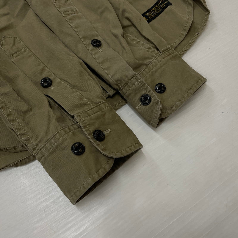 【中古品】【メンズ】 NEIGHBORHOOD ネイバーフッド OFFICER C-SHIRT L/S 151ICNH-SHM01 オフィサー ロングスリーブシャツ 長袖トップス 142-260806-ss-09-tei サイズ：S カラー：ベージュ 万代Net店