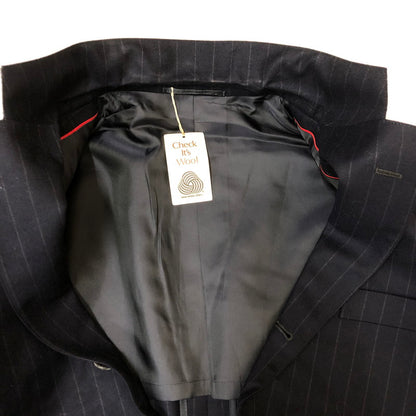 【中古品】【メンズ】 J.PRESS ジェイプレス WOOL 3B JACKET & SLACKS 1328560/317853ウール 3B ジャケット スラックス セットアップ 147-250506-kk-03-tei サイズ：下記参照 カラー：ネイビー 万代Net店