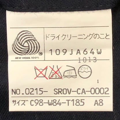 【中古品】【メンズ】 J.PRESS ジェイプレス WOOL 3B JACKET & SLACKS 1328560/317853ウール 3B ジャケット スラックス セットアップ 147-250506-kk-03-tei サイズ：下記参照 カラー：ネイビー 万代Net店