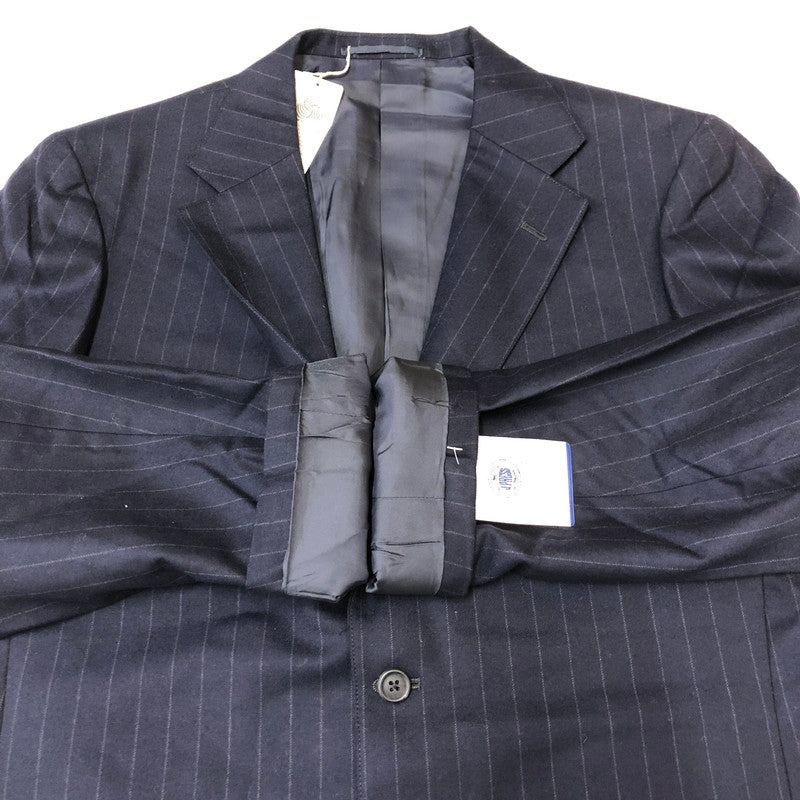 【中古品】【メンズ】 J.PRESS ジェイプレス WOOL 3B JACKET & SLACKS 1328560/317853ウール 3B ジャケット スラックス セットアップ 147-250506-kk-03-tei サイズ：下記参照 カラー：ネイビー 万代Net店