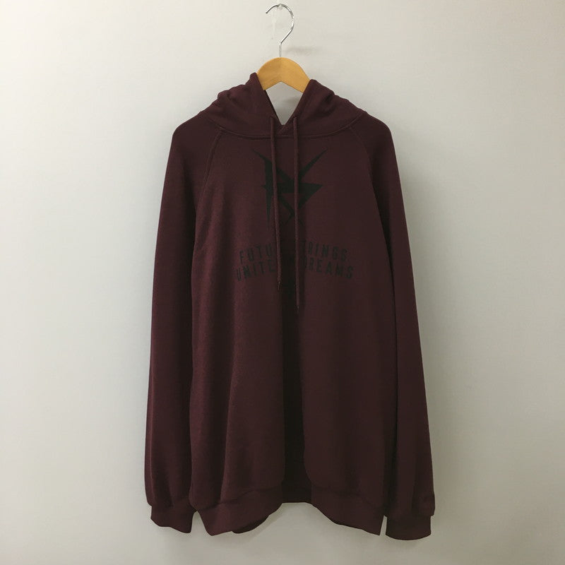 【中古品】【メンズ】 FRED PERRY フレッドペリー × RAF SIMONS ラフシモンズ 別注 コラボ 23SS DRAWSTRING PULLOVER HOODIE SM4214 ドローストリング プルオーバー フーディー トップス パーカー 141-250504-kk-06-tei サイズ：M カラー：ボルドー 万代Net店