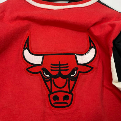 【中古品】【メンズ】 Champion チャンピオン CHICAGO BULLS スウェットTシャツ ブランド 古着 145-260110-gm-13-fuz サイズ：M カラー：レッド 万代Net店