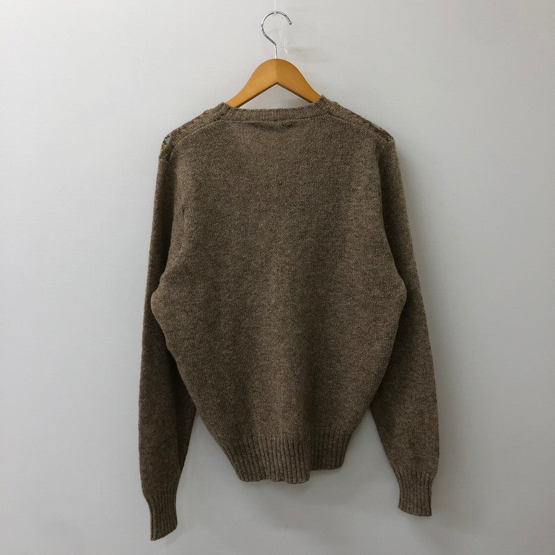 【中古品】【メンズ】 GLENCROFT OF SCOTLAND グレンクロフト オブ スコットランド 90's V NECK KNIT SWEATER 90年代 ブイネック ニットセーター トップス 145-250509-kk-09-tei サイズ：L カラー：ブラウン 万代Net店