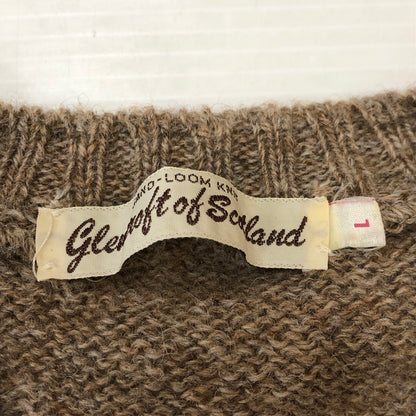 【中古品】【メンズ】 GLENCROFT OF SCOTLAND グレンクロフト オブ スコットランド 90's V NECK KNIT SWEATER 90年代 ブイネック ニットセーター トップス 145-250509-kk-09-tei サイズ：L カラー：ブラウン 万代Net店