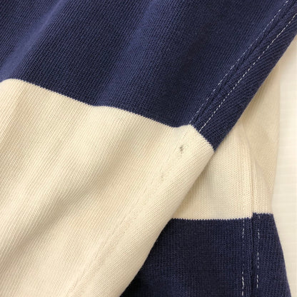 【現状渡し品】【メンズ】 Polo by Ralph Lauren ポロバイラルフローレン BORDER RUGGER SHIRT ボーダー ラガーシャツ トップス 長袖 ラグビーシャツ 147-250506-kk-02-tei サイズ：XL カラー：ホワイト/ネイビー 万代Net店