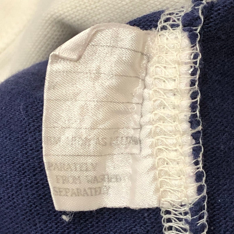 【現状渡し品】【メンズ】 Polo by Ralph Lauren ポロバイラルフローレン BORDER RUGGER SHIRT ボーダー ラガーシャツ トップス 長袖 ラグビーシャツ 147-250506-kk-02-tei サイズ：XL カラー：ホワイト/ネイビー 万代Net店