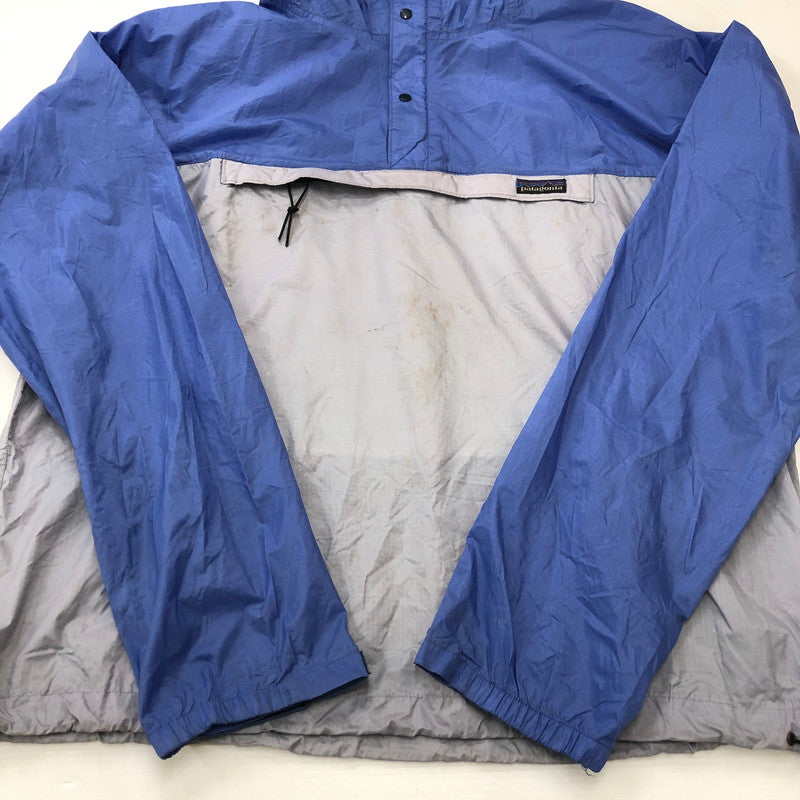 【中古品】【メンズ】 patagonia パタゴニア 80's FEATHERWEIGHT SHELL PULLOVER VINTAGE 80年代 フェザーウェイト シェルプルオーバー 三角タグ ヴィンテージ 144-250505-kk-10-fuz サイズ：XXL カラー：ブルー/グレー 万代Net店