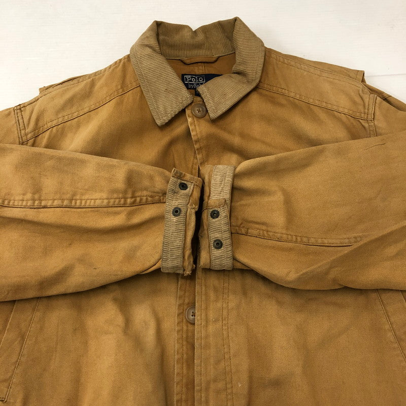 【現状渡し品】【メンズ】 Polo by Ralph Lauren ポロバイラルフローレン 90's HUNTING JACKET 90年代 ハンティングジャケット アウター 147-250505-kk-21-fuz サイズ：L カラー：ベージュ 万代Net店