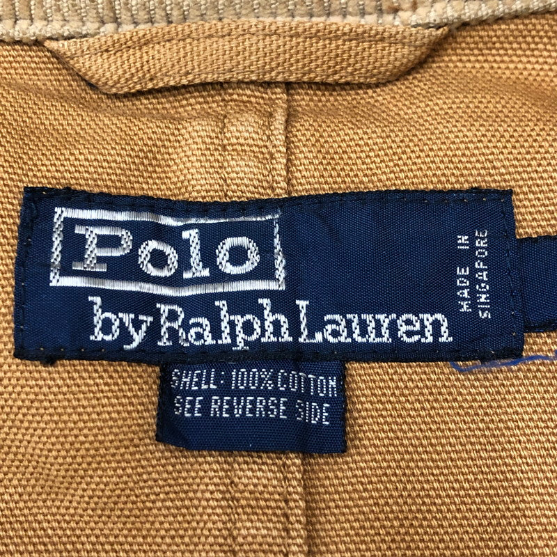 【現状渡し品】【メンズ】 Polo by Ralph Lauren ポロバイラルフローレン 90's HUNTING JACKET 90年代 ハンティングジャケット アウター 147-250505-kk-21-fuz サイズ：L カラー：ベージュ 万代Net店