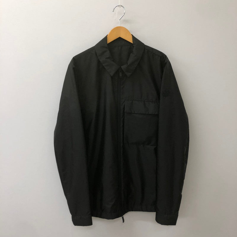 【中古美品】【メンズ】 MONCLER モンクレール 25SS CAMICIA EXCLUSIVE FOR RON HERMAN K10912F00019 539ZD カミチャ エクスクルージブ フォア ロンハーマン ライトアウター リサイクルナイロン シャツジャケット 141-250505-kk-09-tei サイズ：M カラー：ブラック 万代Net店