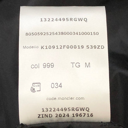 【中古美品】【メンズ】 MONCLER モンクレール 25SS CAMICIA EXCLUSIVE FOR RON HERMAN K10912F00019 539ZD カミチャ エクスクルージブ フォア ロンハーマン ライトアウター リサイクルナイロン シャツジャケット 141-250505-kk-09-tei サイズ：M カラー：ブラック 万代Net店