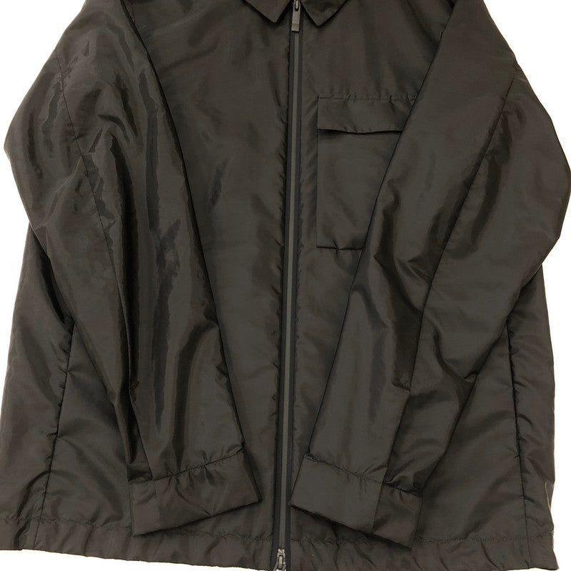 【中古美品】【メンズ】 MONCLER モンクレール 25SS CAMICIA EXCLUSIVE FOR RON HERMAN K10912F00019 539ZD カミチャ エクスクルージブ フォア ロンハーマン ライトアウター リサイクルナイロン シャツジャケット 141-250505-kk-09-tei サイズ：M カラー：ブラック 万代Net店