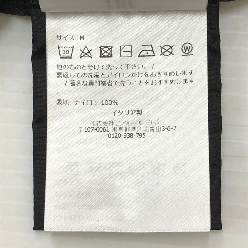 【中古美品】【メンズ】 MONCLER モンクレール 25SS CAMICIA EXCLUSIVE FOR RON HERMAN K10912F00019 539ZD カミチャ エクスクルージブ フォア ロンハーマン ライトアウター リサイクルナイロン シャツジャケット 141-250505-kk-09-tei サイズ：M カラー：ブラック 万代Net店