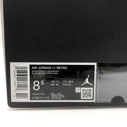 【中古品】【メンズ】 NIKE ナイキ 23AW AIR JORDAN 11 RETRO GRATITUDE CT8012-170 エアジョーダン 11 レトロ グラティテュード スニーカー 靴 160-250716-KS-06-tei カラー：WHITE/METALLIC GOLD-BLACK 万代Net店