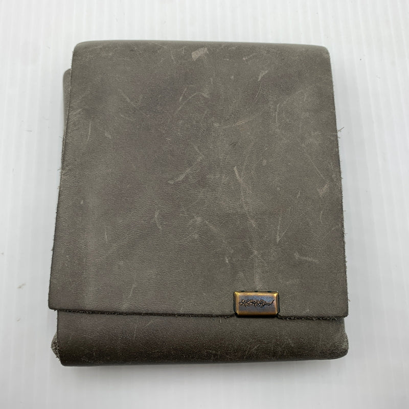【現状渡し品】【メンズ】 所作 Shosa オイルヌバック ショートウォレット2.0 財布 二つ折り レザーウォレット 200-260712-ko-09-tei カラー：グレー 万代Net店