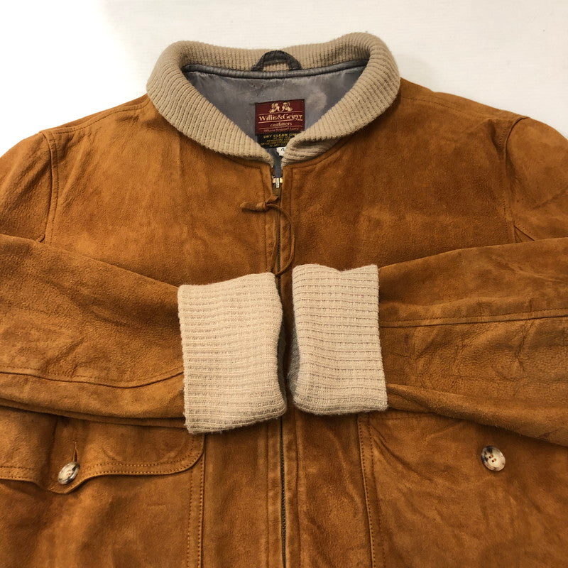 【中古品】【メンズ】 WILLIS＆GEIGER ウイリスアンドガイガー 70's SUEDE LEATHER JACKET VINTAGE 70年代 スエードレザージャケット アウター ヴィンテージ 145-250506-kk-28-tei サイズ：44 カラー：ブラウン 万代Net店