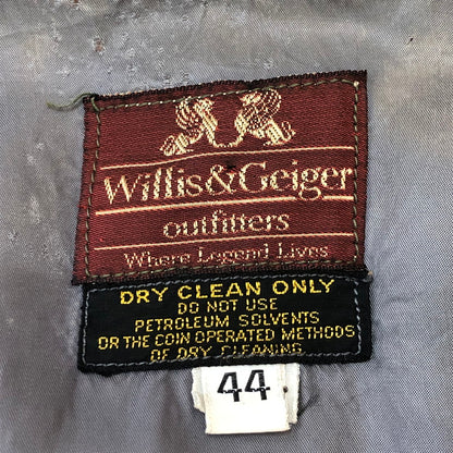 【中古品】【メンズ】 WILLIS＆GEIGER ウイリスアンドガイガー 70's SUEDE LEATHER JACKET VINTAGE 70年代 スエードレザージャケット アウター ヴィンテージ 145-250506-kk-28-tei サイズ：44 カラー：ブラウン 万代Net店