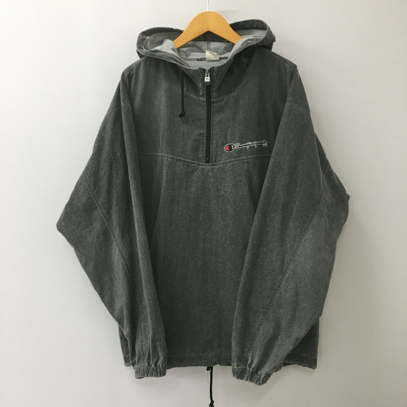 【中古品】【メンズ】 Champion チャンピオン 80～90's NYLON ANORAK PARKA VINTAGE 80-90年代 ナイロン アノラック パーカー アウター ジャケット ヴィンテージ 145-250508-KS-02-tei サイズ：O カラー：グレー 万代Net店