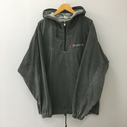 【中古品】【メンズ】 Champion チャンピオン 80～90's NYLON ANORAK PARKA VINTAGE 80-90年代 ナイロン アノラック パーカー アウター ジャケット ヴィンテージ 145-250508-KS-02-tei サイズ：O カラー：グレー 万代Net店