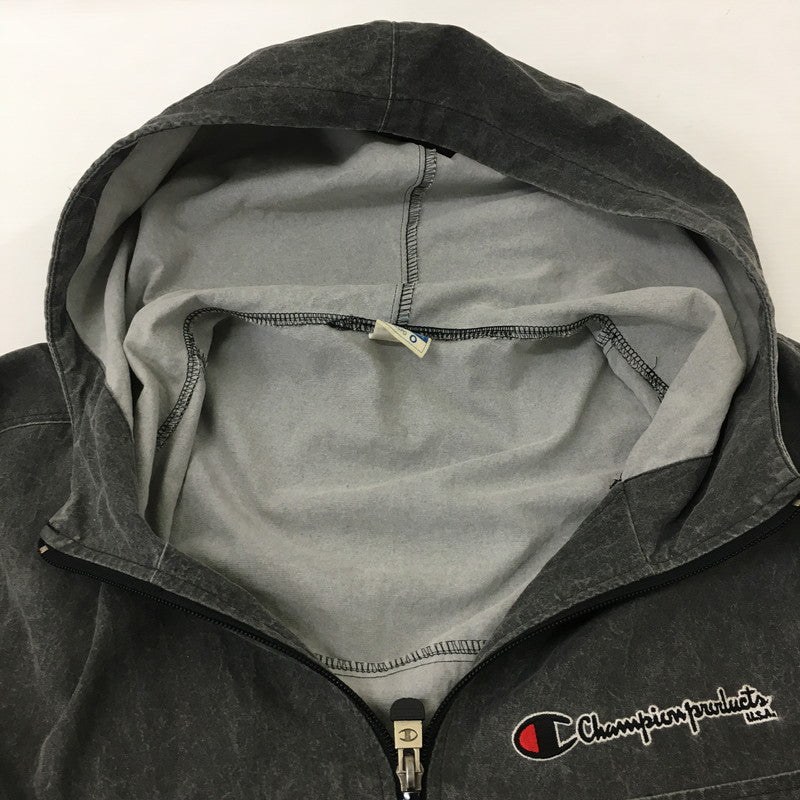 【中古品】【メンズ】 Champion チャンピオン 80～90's NYLON ANORAK PARKA VINTAGE 80-90年代 ナイロン アノラック パーカー アウター ジャケット ヴィンテージ 145-250508-KS-02-tei サイズ：O カラー：グレー 万代Net店
