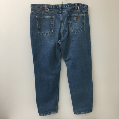 【中古品】【メンズ】 Carhartt カーハート TRADITIONAL FIT DENIM PANTS B18-DST トラディショナル フィット デニムパンツ ボトムス ジーンズ USA製 156-250508-KS-05-tei サイズ：44 カラー：ブルー 万代Net店