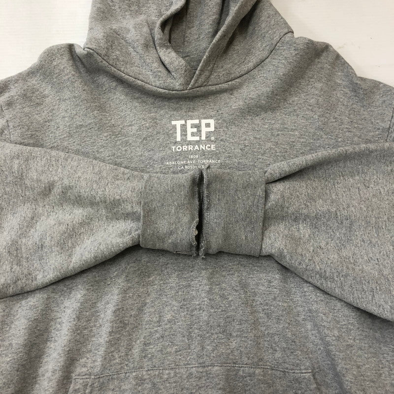 【中古品】【メンズ】 THE ENNOY PROFESSIONAL ザ エンノイ プロフェッショナル × PLIIILEEEASSE プリーズ 別注 コラボ 22AW TEP HOODIE AW22BRENCT06PL プルオーバーフーディー トップス パーカー 140-250509-kk-02-tei サイズ：XL カラー：グレー 万代Net店