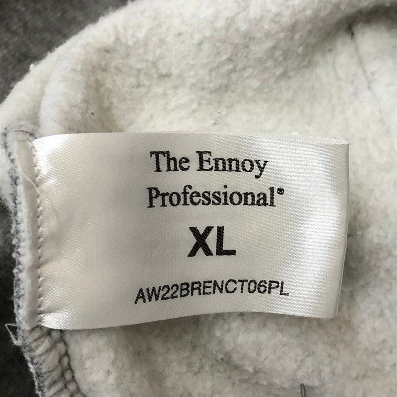 【中古品】【メンズ】 THE ENNOY PROFESSIONAL ザ エンノイ プロフェッショナル × PLIIILEEEASSE プリーズ 別注 コラボ 22AW TEP HOODIE AW22BRENCT06PL プルオーバーフーディー トップス パーカー 140-250509-kk-02-tei サイズ：XL カラー：グレー 万代Net店