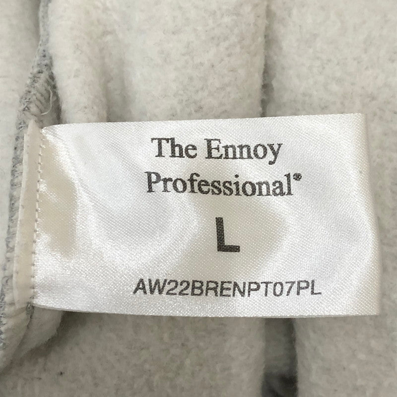【中古品】【メンズ】 THE ENNOY PROFESSIONAL ザ エンノイ プロフェッショナル × PLIIILEEEASSE プリーズ 別注 コラボ 22AW TEP SWEAT PANT AW22BRENPT07PL スウェットパンツ ボトムス 151-250509-kk-17-tei サイズ：L カラー：グレー 万代Net店