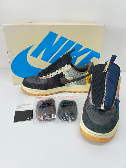 【中古品】【メンズ】 NIKE ナイキ × Travis Scott トラビス・スコット 別注 コラボ AIR FORCE 1 LOW/CACTUS JACK CN2405-900 エアフォース 1 ロー カクタスジャック スニーカー 靴 160-260801-kk-06-hon カラー：MULTI-COLOR/MUTED BRONZE 万代Net店
