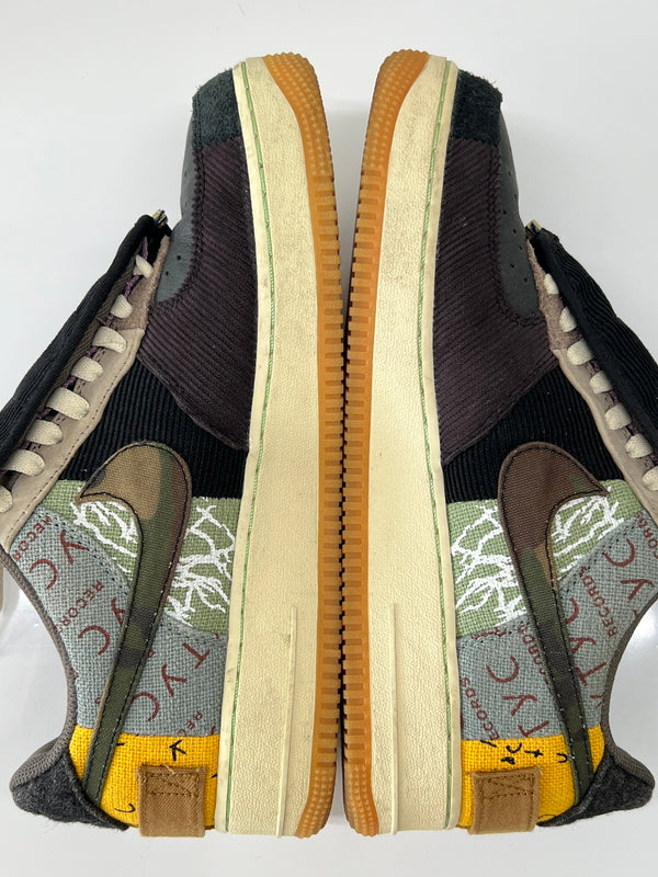 【中古品】【メンズ】 NIKE ナイキ × Travis Scott トラビス・スコット 別注 コラボ AIR FORCE 1 LOW/CACTUS JACK CN2405-900 エアフォース 1 ロー カクタスジャック スニーカー 靴 160-260801-kk-06-hon カラー：MULTI-COLOR/MUTED BRONZE 万代Net店