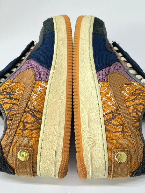 【中古品】【メンズ】 NIKE ナイキ × Travis Scott トラビス・スコット 別注 コラボ AIR FORCE 1 LOW/CACTUS JACK CN2405-900 エアフォース 1 ロー カクタスジャック スニーカー 靴 160-260801-kk-06-hon カラー：MULTI-COLOR/MUTED BRONZE 万代Net店