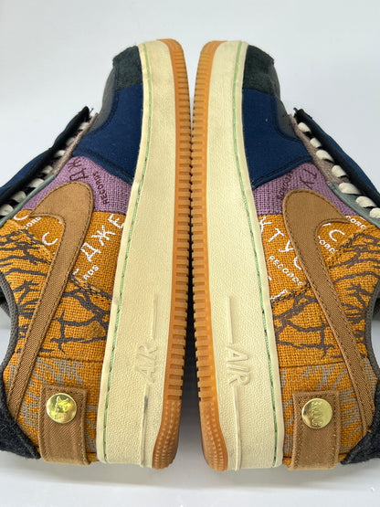 【中古品】【メンズ】 NIKE ナイキ × Travis Scott トラビス・スコット 別注 コラボ AIR FORCE 1 LOW/CACTUS JACK CN2405-900 エアフォース 1 ロー カクタスジャック スニーカー 靴 160-260801-kk-06-hon カラー：MULTI-COLOR/MUTED BRONZE 万代Net店