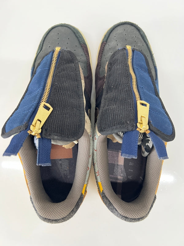 【中古品】【メンズ】 NIKE ナイキ × Travis Scott トラビス・スコット 別注 コラボ AIR FORCE 1 LOW/CACTUS JACK CN2405-900 エアフォース 1 ロー カクタスジャック スニーカー 靴 160-260801-kk-06-hon カラー：MULTI-COLOR/MUTED BRONZE 万代Net店