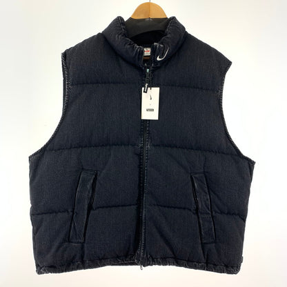 【中古美品】【メンズ】 SUPREME×NIKE 24SS DENIM PUFER VEST シュプリーム ナイキ デニムパファーベスト ダウンベスト 149-251226-nm-10-fuz サイズ：XL カラー：ブラック 万代Net店