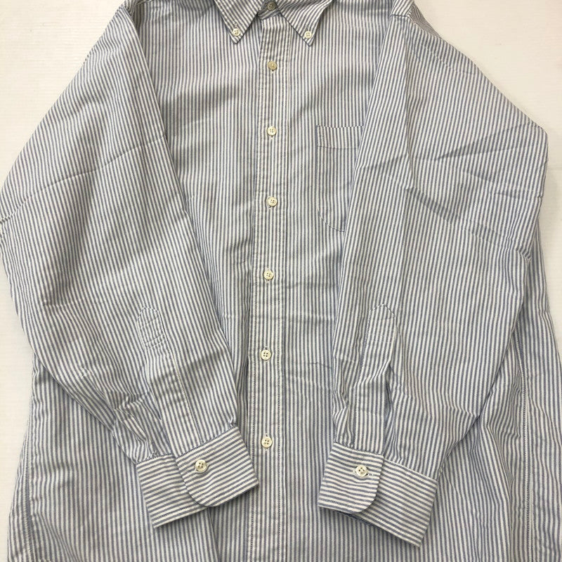 【中古品】【メンズ】 Brooks Brothers ブルックスブラザーズ 90’s B.D L/S SHIRT 90年代 ボタンダウン ロングスリーブ シャツ トップス ストライプ 長袖 145-250519-ks-13-fuz サイズ：15 1/2-31 カラー：ブルー 万代Net店