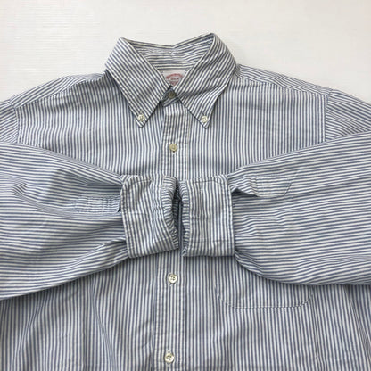 【中古品】【メンズ】 Brooks Brothers ブルックスブラザーズ 90’s B.D L/S SHIRT 90年代 ボタンダウン ロングスリーブ シャツ トップス ストライプ 長袖 145-250519-ks-13-fuz サイズ：15 1/2-31 カラー：ブルー 万代Net店