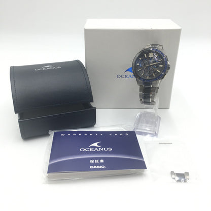 【中古品】【メンズ】 CASIO カシオ OCEANUS OCW-G1200D-1AJF TOUGHSOLAR オシアナス タフソーラー 腕時計 1000本限定モデル 197-250607-kk-07-tei カラー：チタン 万代Net店