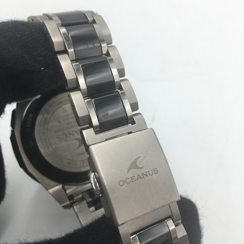 【中古品】【メンズ】 CASIO カシオ OCEANUS OCW-G1200D-1AJF TOUGHSOLAR オシアナス タフソーラー 腕時計 1000本限定モデル 197-250607-kk-07-tei カラー：チタン 万代Net店
