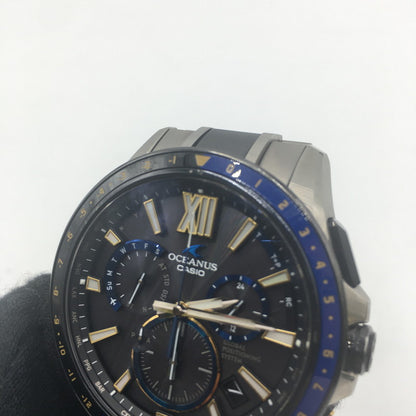【中古品】【メンズ】 CASIO カシオ OCEANUS OCW-G1200D-1AJF TOUGHSOLAR オシアナス タフソーラー 腕時計 1000本限定モデル 197-250607-kk-07-tei カラー：チタン 万代Net店
