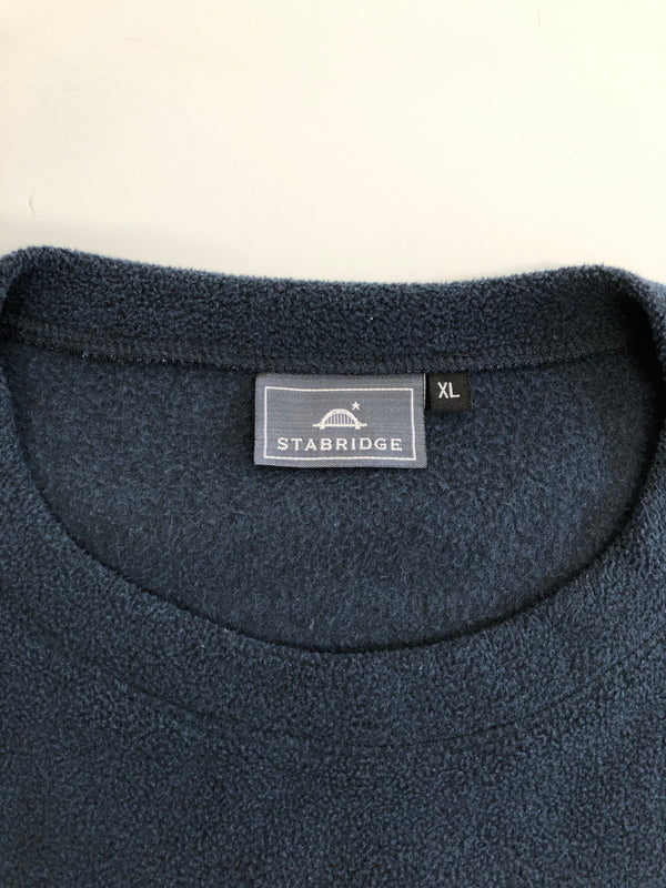 【中古品】【メンズ】 STABRIDGE スタブリッジ ULTIMATE CREWNECK FLEECE クルーネック フリース 長袖Tシャツ ロングスリーブ 142-261002-AS-23-hon サイズ：XL カラー：ネイビー 万代Net店