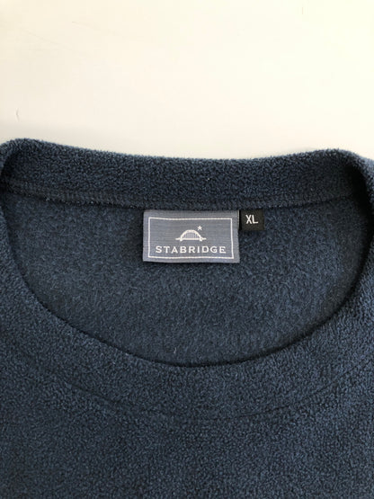 【中古品】【メンズ】 STABRIDGE スタブリッジ ULTIMATE CREWNECK FLEECE クルーネック フリース 長袖Tシャツ ロングスリーブ 142-261002-AS-23-hon サイズ：XL カラー：ネイビー 万代Net店