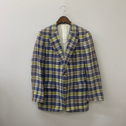 【中古品】【メンズ】 POLO UNIVERSTY by RALPH LAUREN ポロユニバーシティー バイ ラルフローレン 2B CHECK TAILORED JACKET 2B チェック テーラードジャケット トップス 147-250512-KS-24-tei カラー：ネイビー 万代Net店