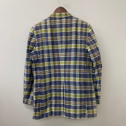 【中古品】【メンズ】 POLO UNIVERSTY by RALPH LAUREN ポロユニバーシティー バイ ラルフローレン 2B CHECK TAILORED JACKET 2B チェック テーラードジャケット トップス 147-250512-KS-24-tei カラー：ネイビー 万代Net店