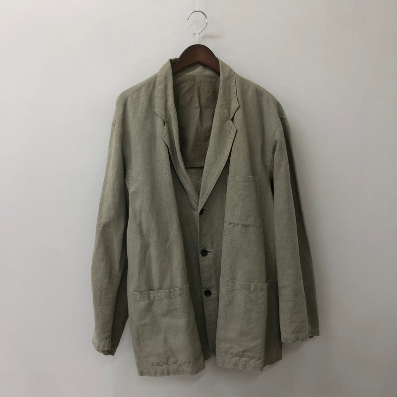 【中古品】【メンズ】 AVON HOUSE エーボンハウス COTTON LINEN JACKET EJL3110 コットン リネン ジャケット トップス ブレザー 145-250519-KS-18-tei サイズ：FL カラー：グレー 万代Net店