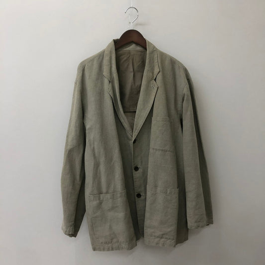 【中古品】【メンズ】 AVON HOUSE エーボンハウス COTTON LINEN JACKET EJL3110 コットン リネン ジャケット トップス ブレザー 145-250519-KS-18-tei サイズ：FL カラー：グレー 万代Net店