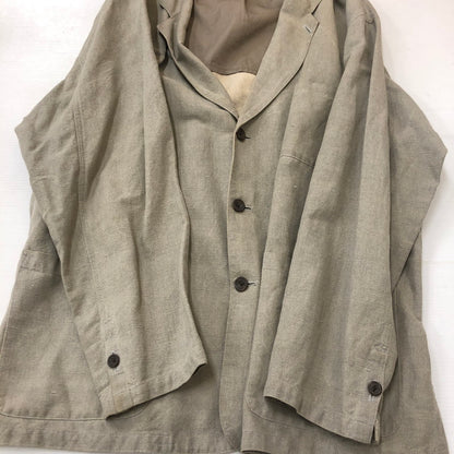 【中古品】【メンズ】 AVON HOUSE エーボンハウス COTTON LINEN JACKET EJL3110 コットン リネン ジャケット トップス ブレザー 145-250519-KS-18-tei サイズ：FL カラー：グレー 万代Net店